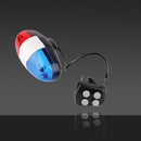 Electric Bike for Safety Cycling 4 Sound 6 LED Police Car Siren Light Horn Bell