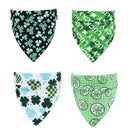 4Pcs Pet Bib Cute Small Large Pet Cat Dog Bandana Collars Triangle Bibs Bandana