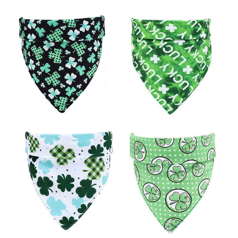 4Pcs Pet Bib Cute Small Large Pet Cat Dog Bandana Collars Triangle Bibs Bandana