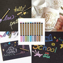 10Pcs/set Metallic Marker Colors Pens, Metal Art T Permanent Delicate