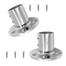 2pcs 316 Stainless Steel Yacht Boat Rail Fitting 1inch 90 Degree Round Stanchion