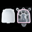 Finger Nail Manicure Soak Bowl Art Tips Soaker Treatment Remover Spa Wash Tool