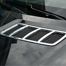 2Pcs ABS Chrome Exterior Front Hood Air Vent Outlet Trim Cover for Mercedes