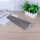 11 Sizes Stainless Steel Knitting Needles Single Pointed Knitting Tools