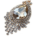 Fashion Women Wedding Jewelry Austrian crystal long crystal drop large crys P4M8