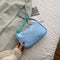 Alligator Pattern Handbag Women Leather Retro Totes Shoulder Bag (Blue)