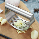 Stainless Steel Curved Garlic Press Crusher Manual Ginger Mincing Masher