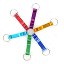 Novelty Metal Key Chain Bottle Opener Silvery Key Chain Ring Bar Tool 'li