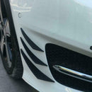6pcs Car Front Bumper Lip Splitter Canards Carbon Fiber Fins Spoiler Refit V9V7