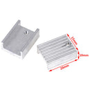 10pcs Aluminium Heat Sink Transistor Radiator for TO220 Triode 20*15*10MM JR