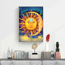 Home Decor Mosaic DIY Moon Sun Full Drill Diamond Painting Cross Stitch Kit