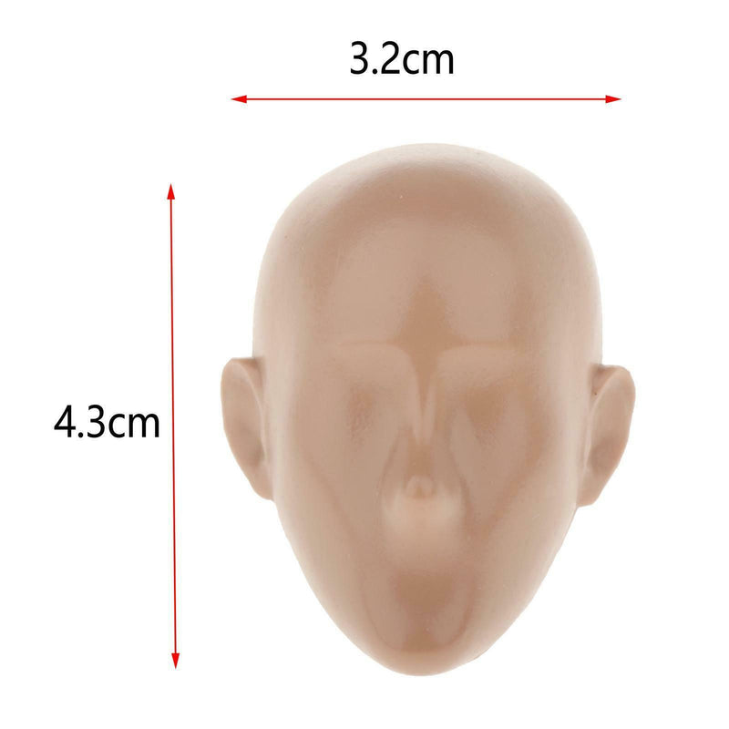1/6 Scale Plastic Mannequins Head Sculpture Modes for 12inch Action Figures