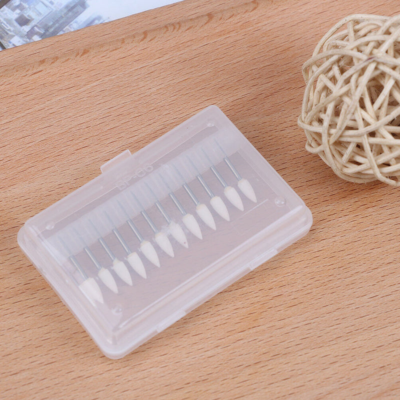 12Pcs dental polishing grinding sand stone materials teeth white Hn