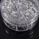 1900pcs 5 Models Non Insulated Electrical Crimp Cord Wire End Terminal