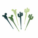 6pcs/pack Cactus Fruit Forks Dessert Forks Toothpick Kids Tableware Food Picks Z