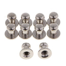 10Pcs Iron Metal 8mm Round Rivet Stud Screw Leathercraft DIY Bag Accessories
