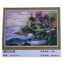 DIY Painting By Numbers Beach House Frameless Picture Painting Wall Digital O3B6