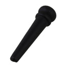 6Pcs Black Ebony Shell Guitar Bridge Bone Pins Set with Green Abalone Dot F