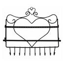 Iron Heart Earrings Display Rack Bracelet Necklace Stand Jewelry Showcase