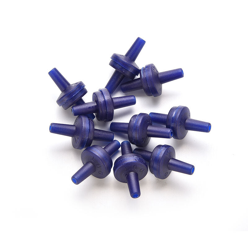 10Pcs Non Return Plastic Aquarium Tank Air Pump Blue Check Valves J 3C