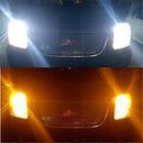 2PCs 1157 Turn Signal Light Switchback White/Amber Dual Color LED Bulb Stop Lamp