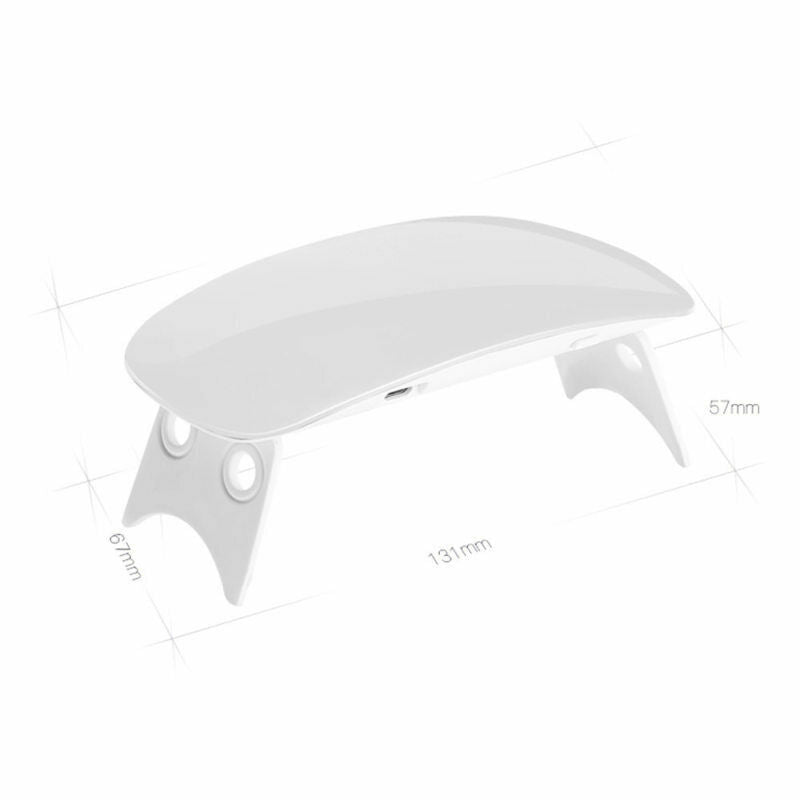 ABS White Mini UV Lamp LED Nail Dryer USB Nail Nursing Tool Lacquer Dryer FTX