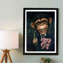 5D DIY Full Drill Diamond Painting Monkey Animal Cross Stitch Embroidery