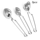3* Loose Heart Tea Infusers Leaf Strainer Filter Diffuser Herbal Spice Stainless