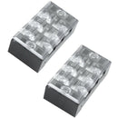 600V 25A Dual Row 3 Position Screw Barrier Terminal Block 10 Pcs G8Z7