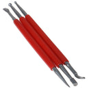 3PCS Leather Craft Modelling Splicing Embossing Spoon Carving Tool Stylus KitFT