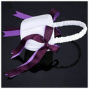 Romantic Wedding Satin Flower Basket Cute Small Flower Girl Basket for Wedd X8I8