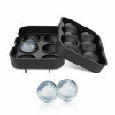 Ice Square Trays (Set of 2) Black Silicone 6 Giant Ice Ball Square Maker Us N2N5