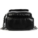 Embroidery Flowers Women Backpack Small Soft Pu Leather Backpacks for Girls