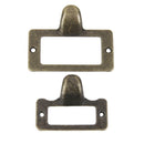 10 x Drawer Cabinet Frame Label Tag Pull Handle File Name Card Holder Size L