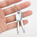 2pcs Key Ring Screwdriver EDC Set Outdoor Pocket Mini Tool with Keychain