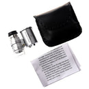 Mini 60x LED Pocket Microscope Jeweler Magnifier Adjustable Loupe