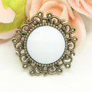 20pcs 25mm Acrylic Rhinestone Buttons DIY Wedding Invitation Flower Applique