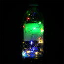 10pcs 10LED Wine Bottle Cork Lamp Copper Wire String Lights (Colorful)