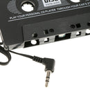 3.5mm AUX Car Audio Cassette, Tape Adapter Transmitters For Phone MP3 Black