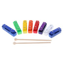 Novelty Wood Children Hand Percussion Toys 8 Tones Xylophone Sound Brick