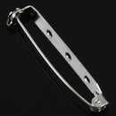 10 pcs 38mm Brooch Bar Backs Safety Pins Catch Findings Large 3.8cm X9B2