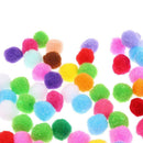 100pcs 25mm Colorful Felt Pompom Balls for Christmas Crafts Embellishments
