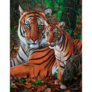 5D DIY Full Round Drill Diamond Painting Tiger Animal Cross Stitch (B934)