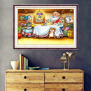 5D DIY Full Drill Diamond Painting Cute Family Cross Stitch Embroidery Kits