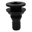 Black Plastic 1-1/4'' Marine Thru-Hull Connector Replacement Yacht Parts