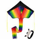 Huge 30M String Rainbow Flying Kite Kids Children Outdoor Fun Toys Game K1M2