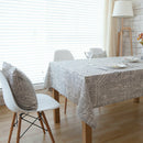 Retro Newspapers Pattern Decorative Table Cloth Cotton Linen Tablecloth Din Z4H9
