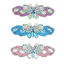 3pcs Butterfly Rhinestone Hair Clip DIY Crystal Bowknot Barrettes (Style 5) A