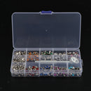 240 Double Cap Snap Button Rivets with Tool for DIY Garment Accessories 7mm
