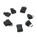 7x HDMI Extension Adapter Converter Mini Micro Cable Connectors Kit For HDTV Kit
